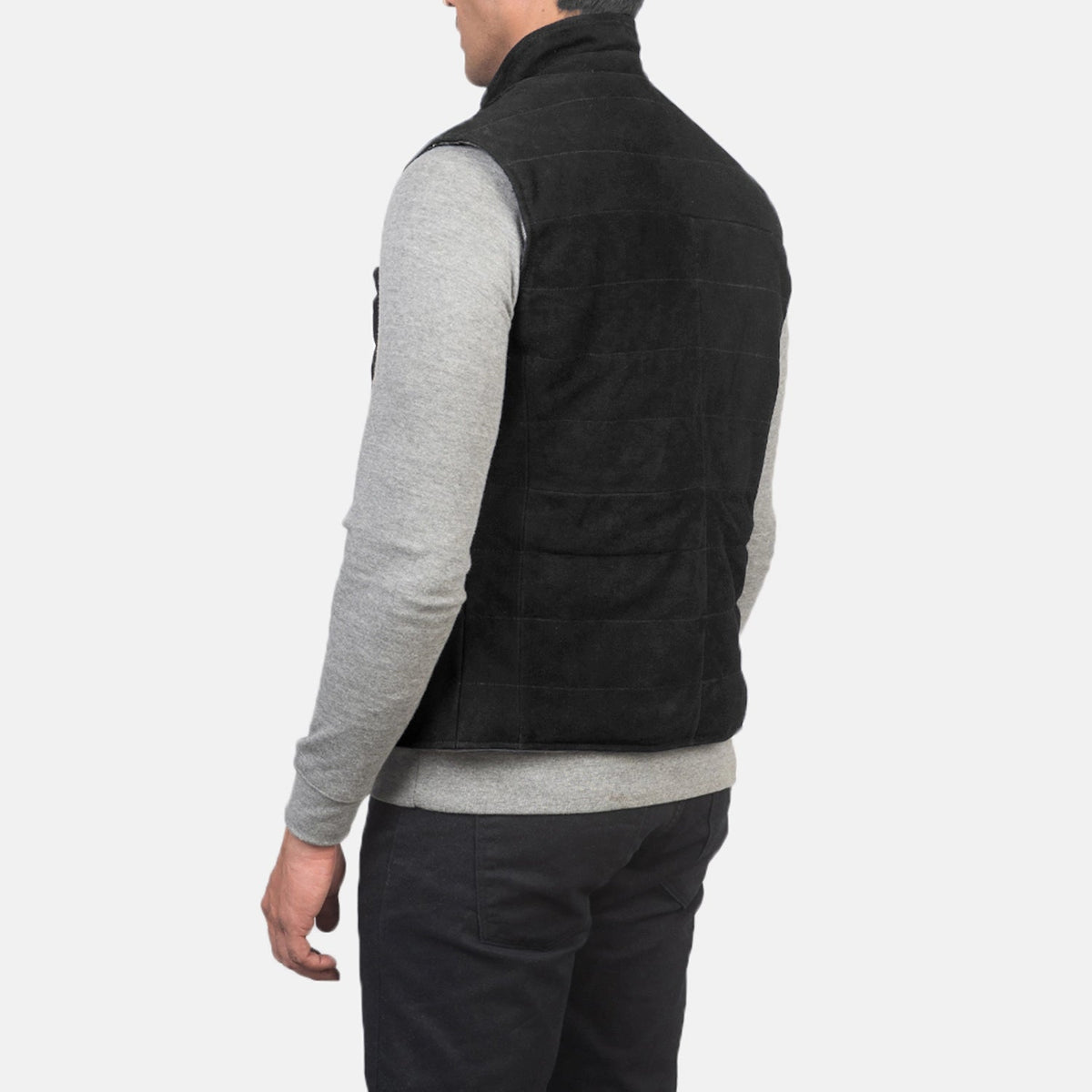 
Authentic Goatskin Suede with Suede Finish Grain Texture & Heavy-Duty Seam Stitching Detail