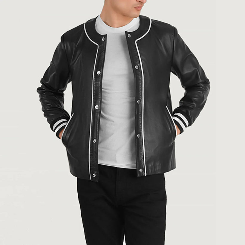 Willis Varsity Xhaketë Lëkure për Meshkuj