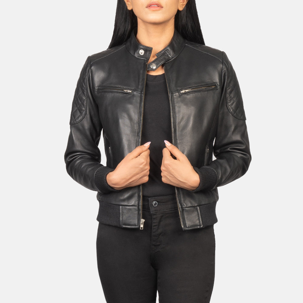 
Zenna Xhaketë Bomber Lëkure për Femra – alternate product view 1