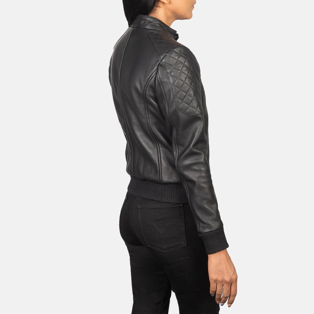 
Zenna Xhaketë Bomber Lëkure për Femra – alternate product view 5