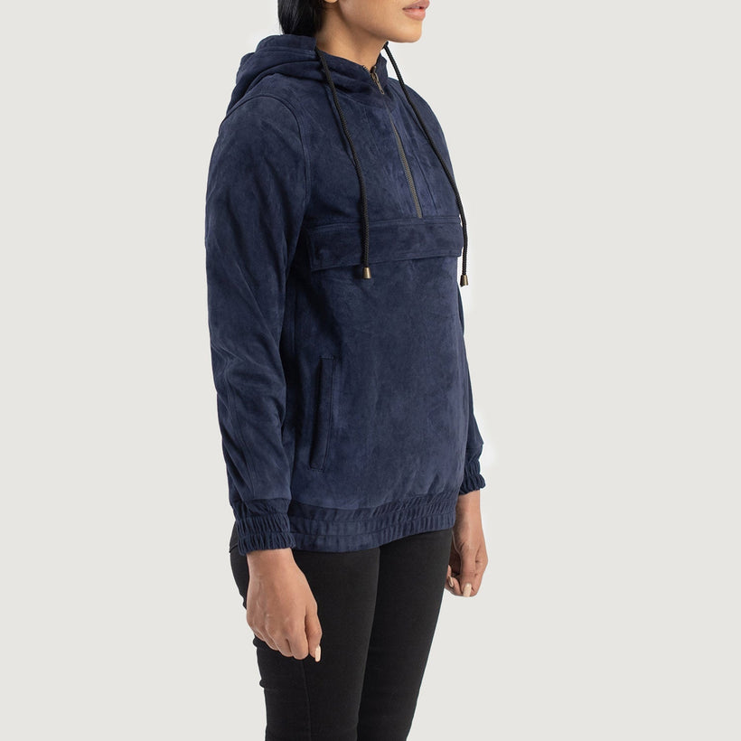 Zest Hooded Pullover Xhaketë Lëkure për Femra
